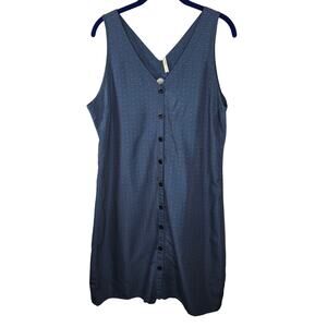 Mountain Khakis Blue Sleeveless Hailey Dress Size Large